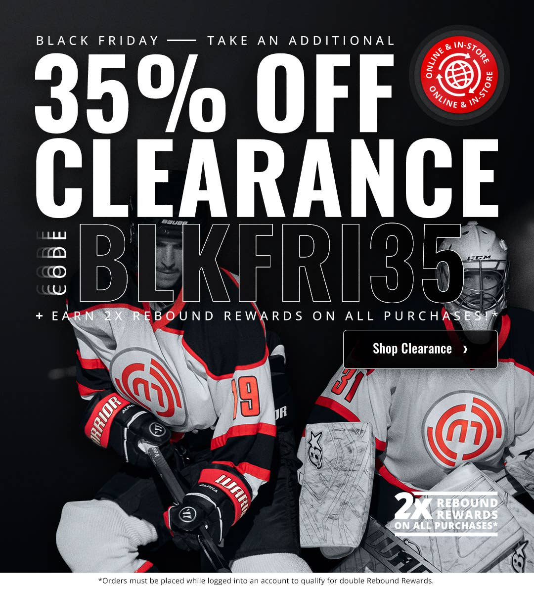 Black Friday Sale: 35% Off Clearance Items