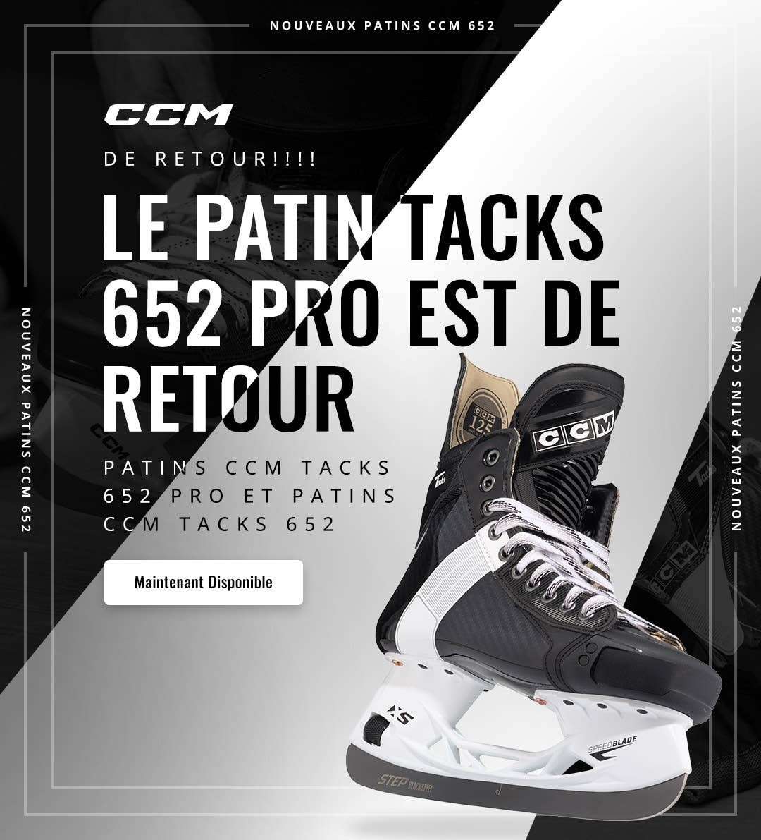 Patins de hockey CCM Tacks 652