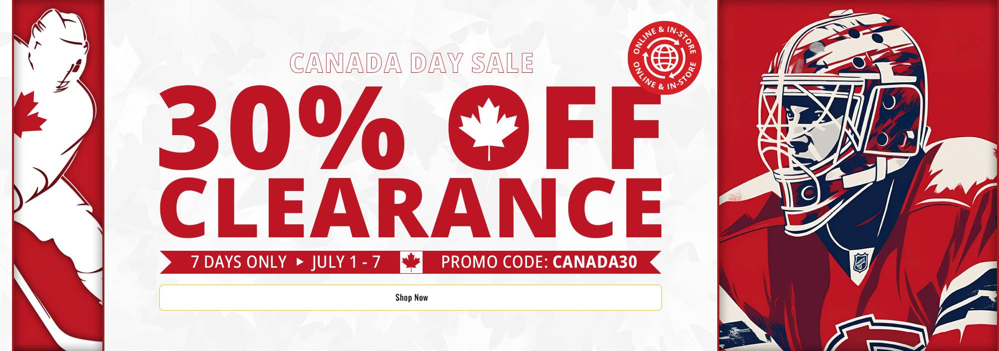 Canada Day Sale: 30% off clearance
