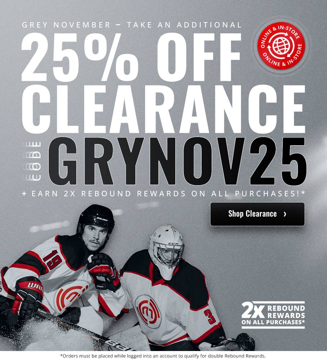 Grey November: Take an additional 25% off clearance