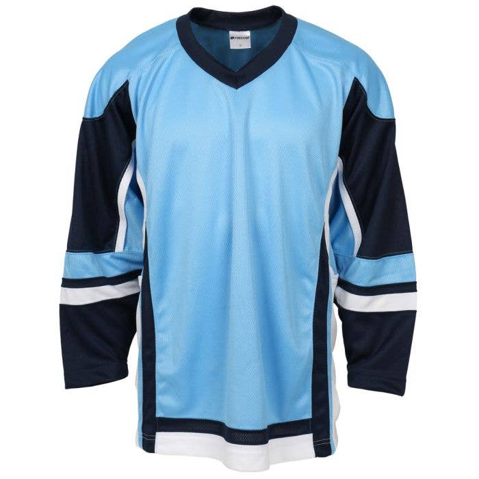 blue hockey jersey