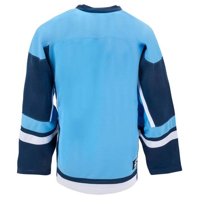 Stadium Adult Hockey Jersey Powder Blue Navy White